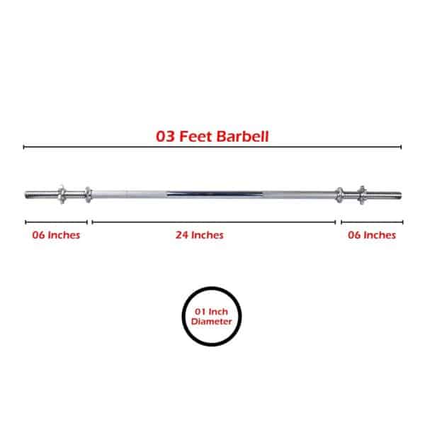 3 feet gym online rod price